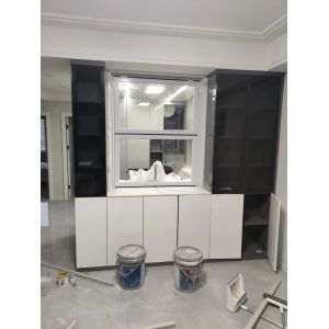 Hearth-Adjacent Folding Window Solution Providing Supplemental Ventilation