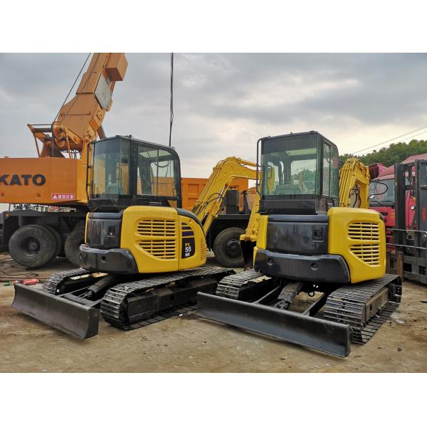 Flexible Second Hand Excavator , Komatsu Pc60 7 Excavator 6286 Kg Operating Weight