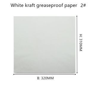 Disposable White Greaseproof Baking Paper Without Printing