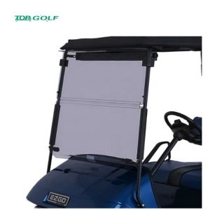 China Fold Down Impact Resistant Acrylic Golf Cart Split Windshield on sale