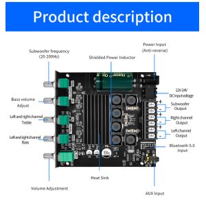 ZK-TB21 5.0 Subwoofer 50W*2+100W 2.1 Channel Power Audio Stereo Bass AMP