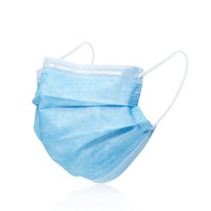 China Antibacterial Disposable Protective Mask With Adjustable Aluminum Nose Piece on sale