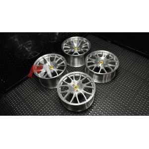 Ferrari F430 Forged Wheels Brushed Clear Finish Maining Forged RE-01