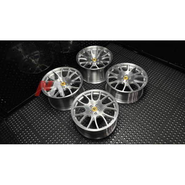 Ferrari F430 Forged Wheels Brushed Clear Finish Maining Forged RE-01
