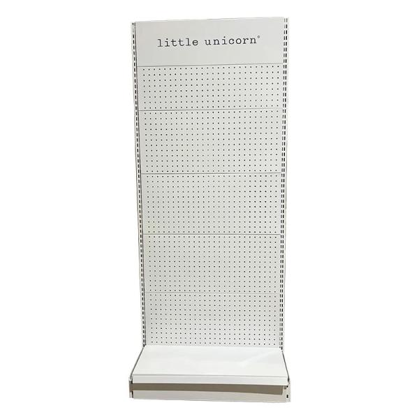 Factory customized color size metal heavy duty minimarket blue shelves wall