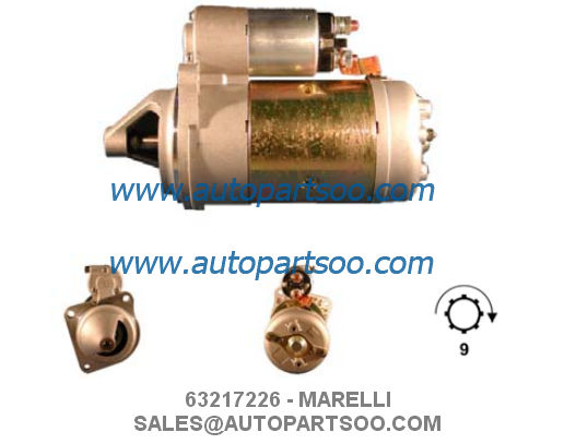 63216827 63216831 - MARELLI Starter Motor 12V 3.5KW 9T MOTORES DE ARRANQUE