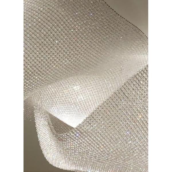 Modern Wave Crystal Chandelier Extra Large Crystal Chandeliers For High Ceilings