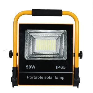 Hand Hold Portable Solar Floodlight with USB Connector for Emergency Lighting