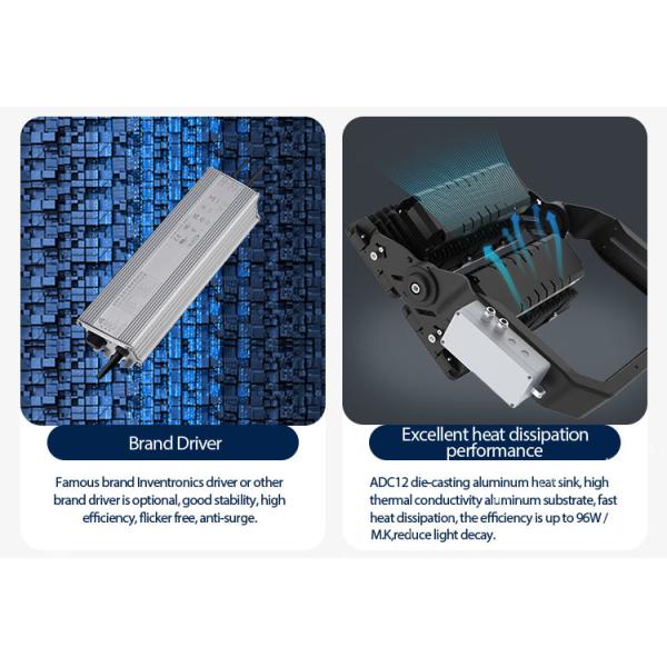 AC110V LED High Mast Light 250W Industrial Led Flood Lights For Bridge