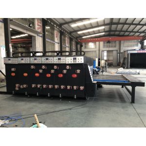 China Good Quality Chain Feeder Mulit Colors Corrugated Cardboard Printer Slotter With Rubber Type on sale