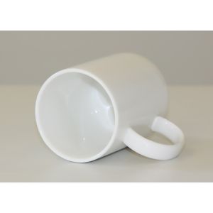 White Porcelain 350ml Coffee Water Mug Customized Packing