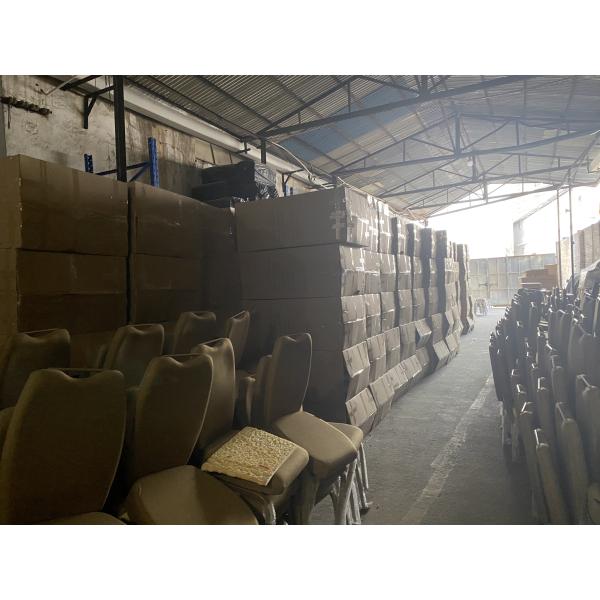 KINGFORD High-Density Rebound Sponge Stackable Banquet Chair With Flexible Back