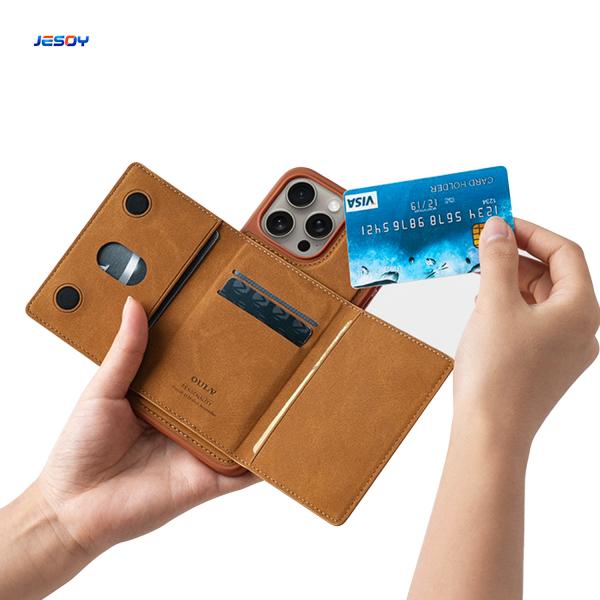 Quality UV Printing Vegan Leather Phone Pouch OEM For IPhone Cover wholesale