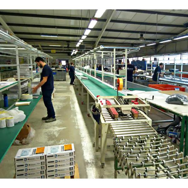 Quality Customized Frame Width Modular Roller Conveyor Line for Mixed-Model Production 400 mm Drum Width wholesale