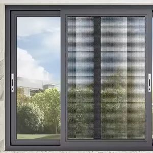 China Double Glazed Modern Alumium Glass Sliding Window Energy Efficient OEM on sale
