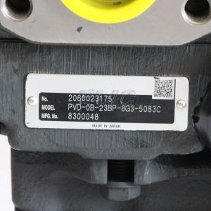 U25-3 ZX25 Hydraulic Excavator Pump PVD-0B-24P-6G3 PVD-0B-24P-8G3 For NACHI