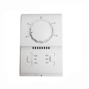 AC220V Room and Fan Coil Thermostat Working with 3 Speed Fan