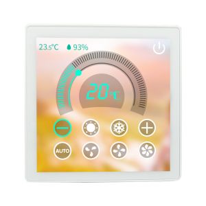 Touch 8 Gang WIFI Smart Wall Light Switch 86 * 86 * 38mm 4 Inch ISPQ LCD Screen