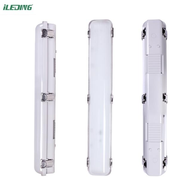 Industrial Style 2FT 25W LED Vapor Tight Lighting with PC Cover and Dimming Capability