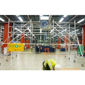 Buy cheap Durable Mobile Scaffold Tower Aluminium Cuplock Scaffolding For Station from wholesalers