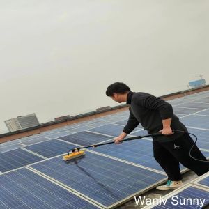 9.0 Meters Extended Water Fed Handle Cleaning Brush for Photovoltaic Farms Made