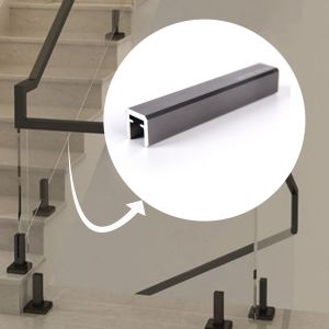 Aluminum Alloy Swimming Pool Fence Handrail Glass Bracket for Floor Mounted Installation