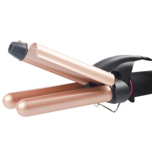 Portable DIY Hair Curling Iron 3 Barrel Wand 210C Temperature