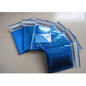 Blue Metallic Decorative Bubble Mailing Envelopes For Courier Company Using