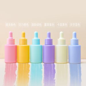 Skincare Cosmetic Essential Oil Dropper Glass Bottle Custom Color