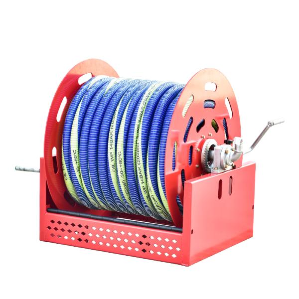 Quality Key words Large 100meter Manual Retractable Fuel Hose Reel for Oil Fields in Customized Color wholesale