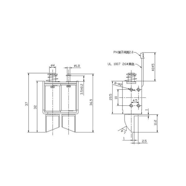 U0420B-12S40-40 12V 0.5A Iron Core Solenoid