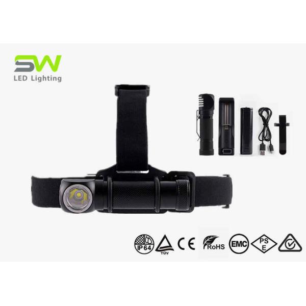IP64 Super Brightness Waterproof High Lumen Led Headlamp With Detachable