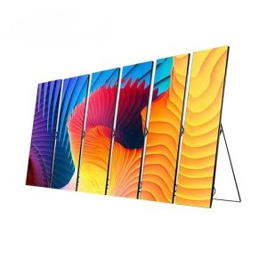 Cheap P2 P2.5 P3 P4 Indoor Advertising LED Poster Floor Standing Display Screen For Meeting for sale