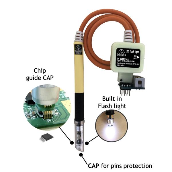 UPA CABLE MSOP-8 TO DIP-8 cable for EEPROM FLASH Debuging Data in circuit/on
