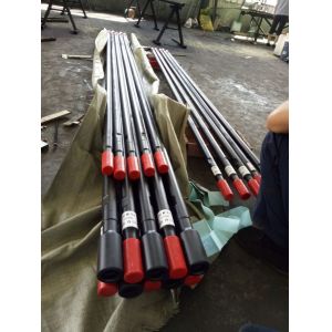 Threaded Drill Extension Rod T45 Thread For Bench Drilling / Long Hole Drilling