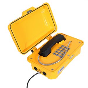 China IP67 Moisture Resistant Industrial Weatherproof Telephone With Flashing Lamp And Horn on sale