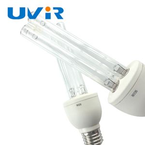 15W 25W UVC Germicidal Lamp E27 Quartz for Air Purification