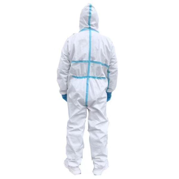 White Reusable Isolation Gowns / Sterilized Hospital Isolation Gowns