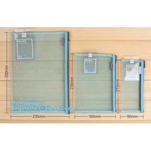 China plastic PVC file bag transparent mesh zipper bag waterproofing document bag, A4 A5 A6 transparent zipper file bag pvc me on sale