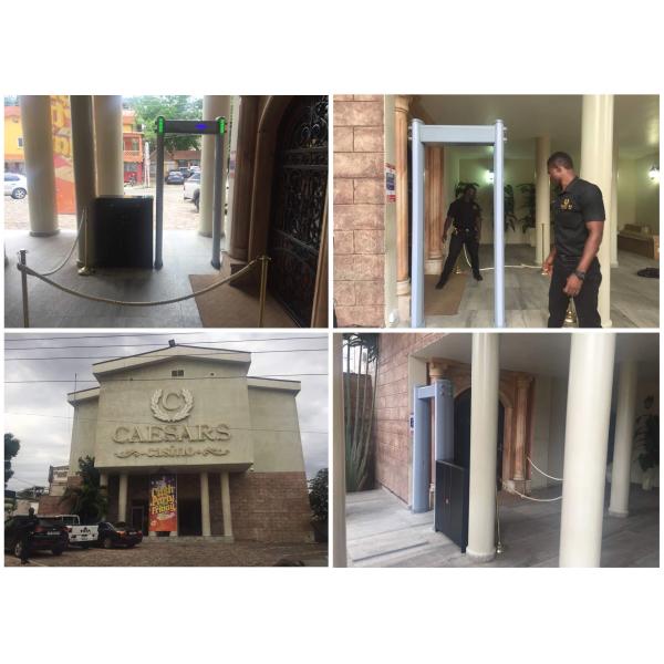 IP67 Waterproof Walk Through Metal Detector Gate 18 Zones Visible / Audible Alarm