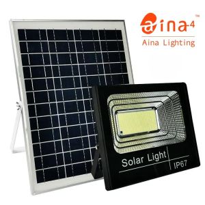 High Brightness Solar Floodlight Led 208pcs Super Large Solar Panel Remote