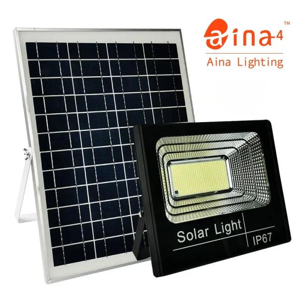 High Brightness Solar Floodlight Led 208pcs Super Large Solar Panel Remote