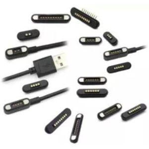 China Magnetic 1A High Current Connector Pogo Pins For Power Charging Medical Equipment on sale
