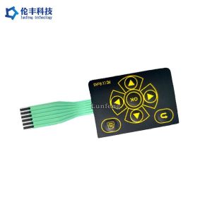 Polyester Waterproof Membrane Switch , 3M9448 Embossing Membrane Switch