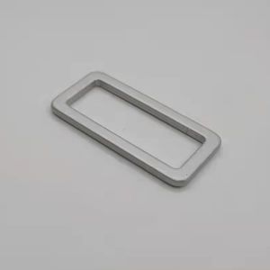 Rectangle 18.5mm Plastic Tri Glide Buckle D Ring Loops For Webbing Strap