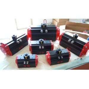0~90 Degree ISO5211 Standard Black Anodized Pneumatic Rotary Actuator
