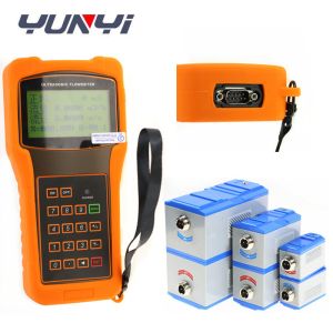 Handheld Ultrasonic Water Flow Meter 100mm RS232 OCT Output