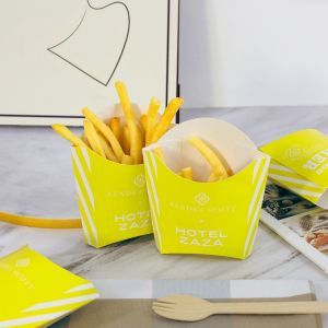 Customized printing of french fries eco-friendly biodegradable disposable fast