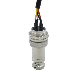 Panel Mount GX Aviation Connector Solder Termination With Gold Plated