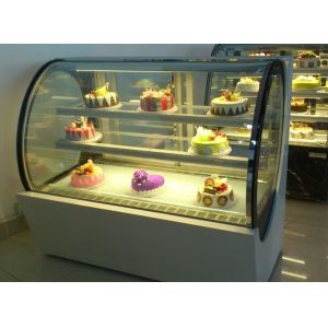 Artificial Marble Refrigerated Cake Display Showcase secop compressor with R404